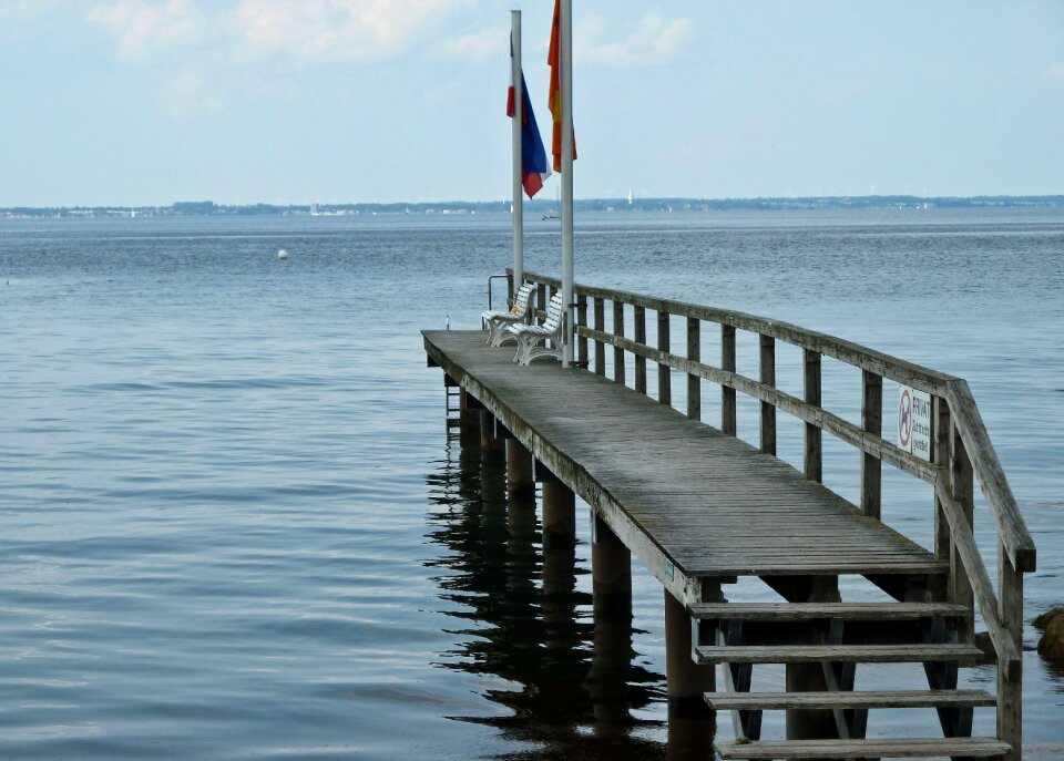 Baltic sea pier boardwalk