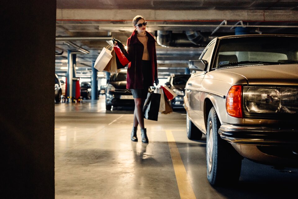 Beauty shopping carpark
