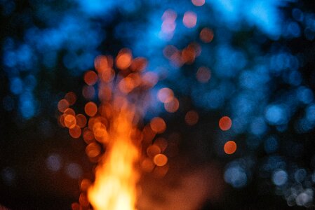 Bonfire campfire dark photo