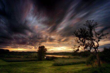 Sky landscape twilight