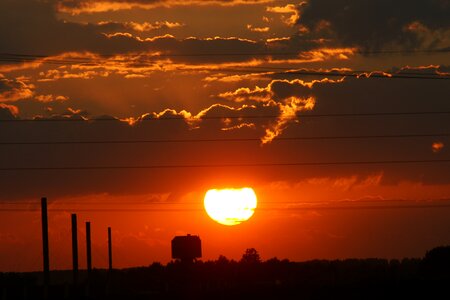 Dusk evening factory