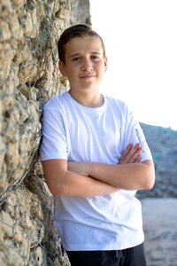 Young teen male photo