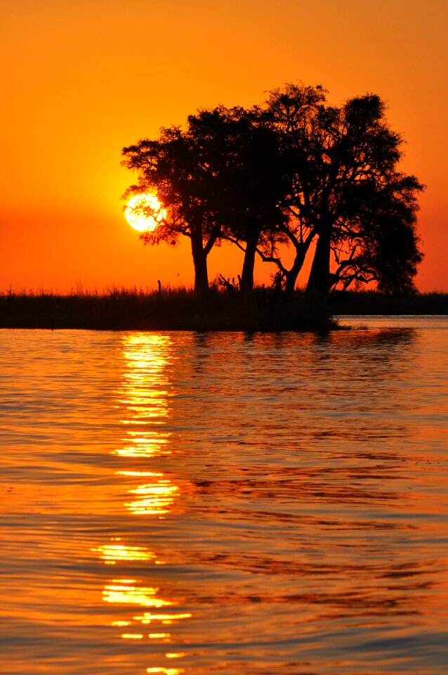 Sun water evening