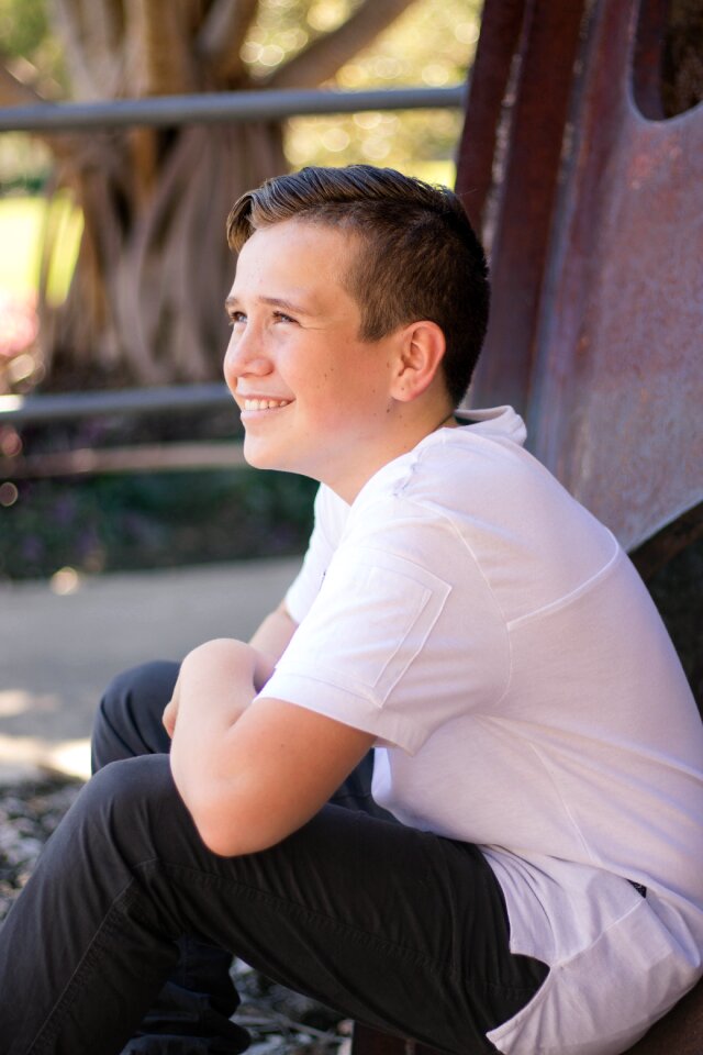 Young teen male