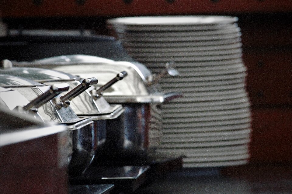 Lunch catering plate