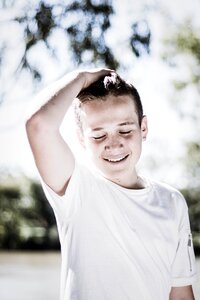 Young teen male photo
