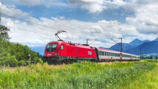 Sky landscape railway