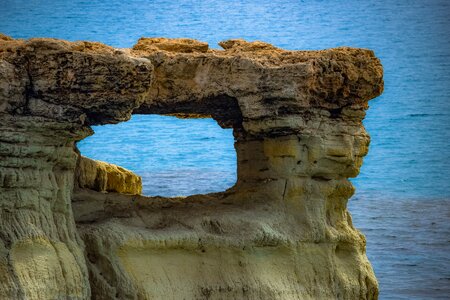 Rock window geology photo