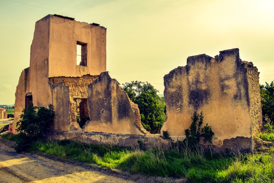 Adobe built village abandoned