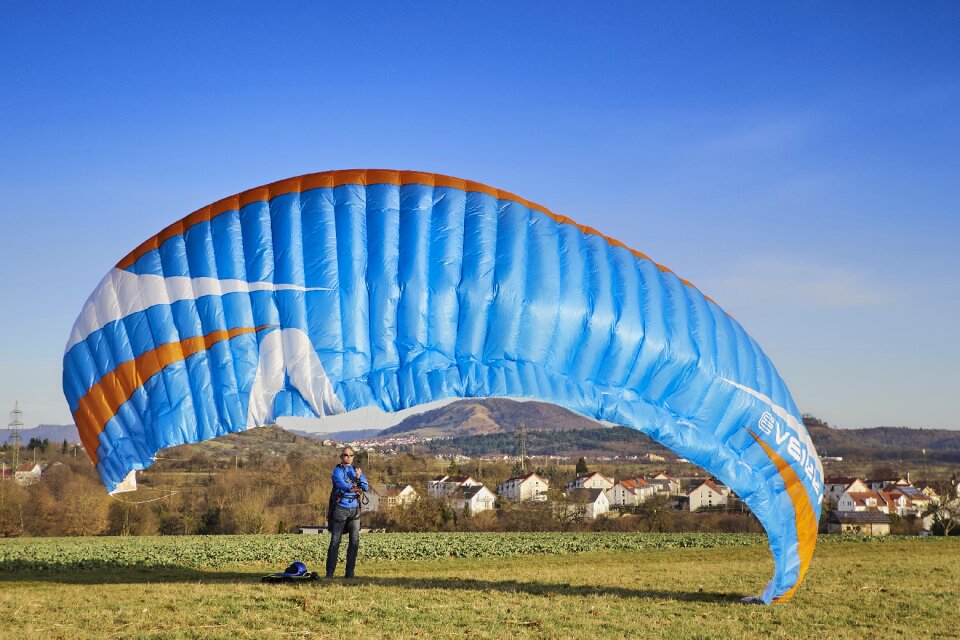 Wind energy air sports device sky