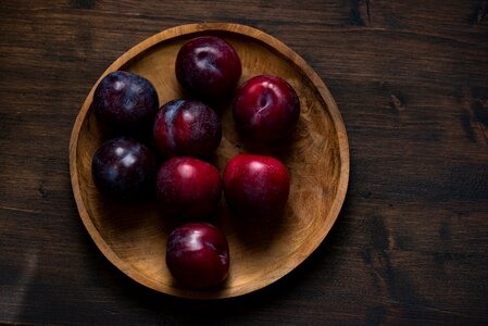 Wooden plate table