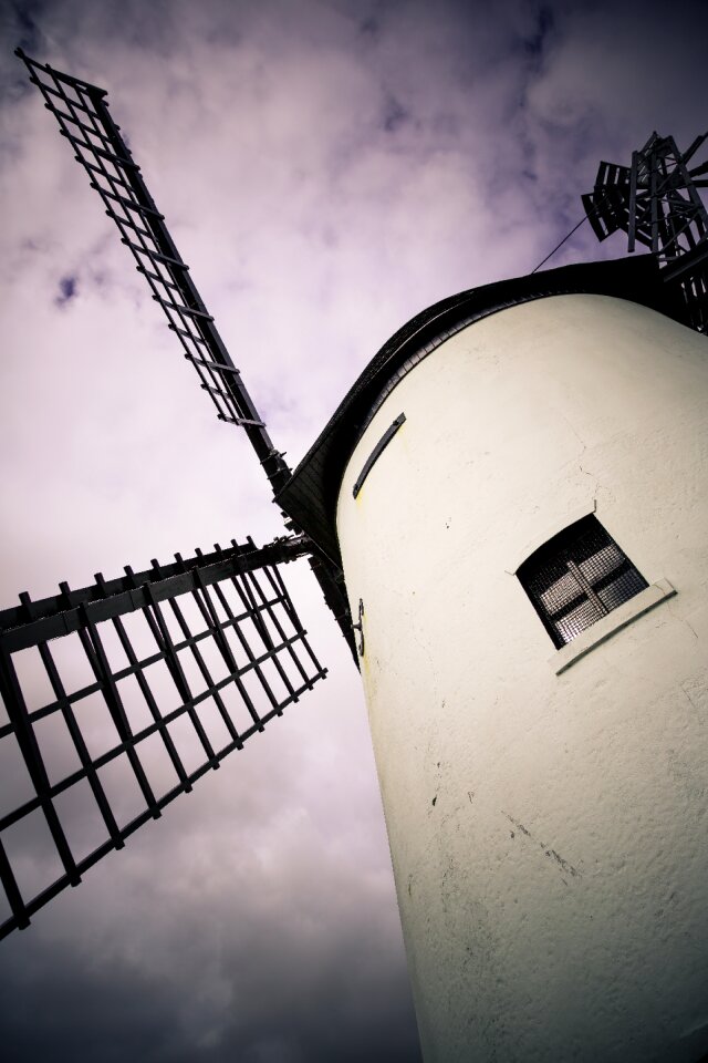 Purple windmill lighthouse