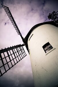 Purple windmill lighthouse