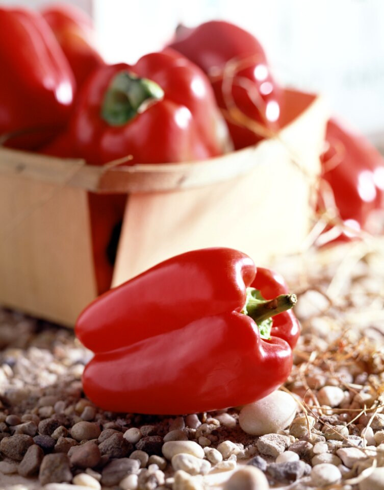 Red garden red peppers