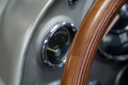 Historically vintage car exhibition wood