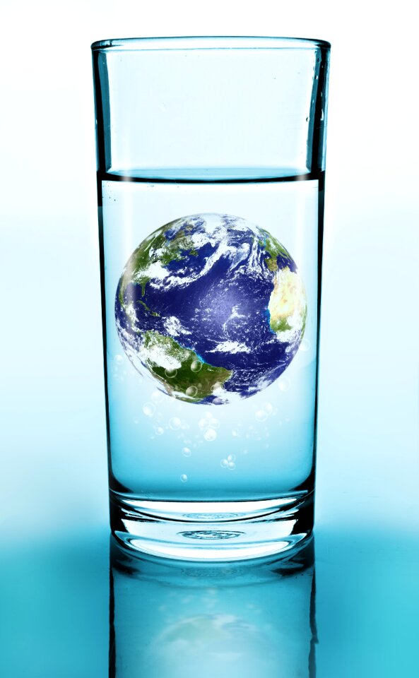 Earth blue transparent