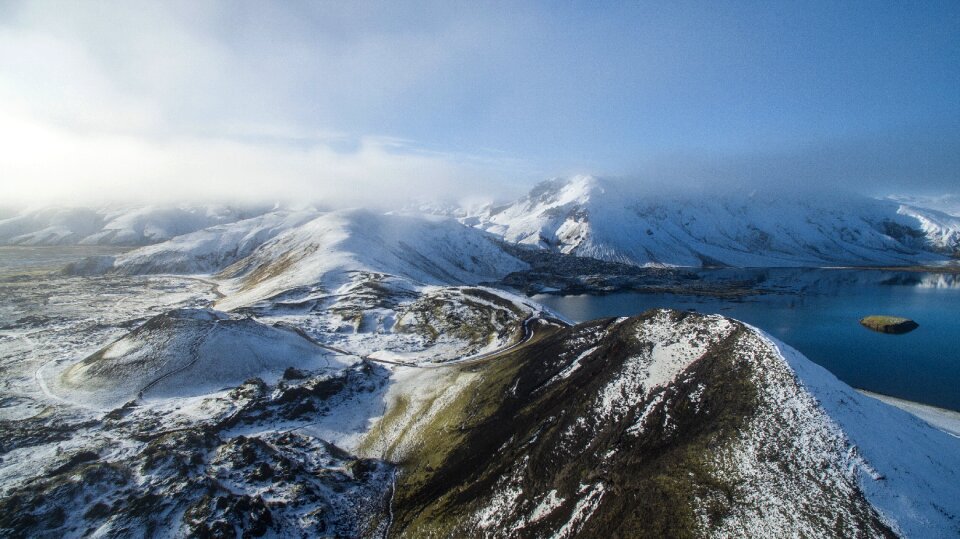 Summit snow trees photo