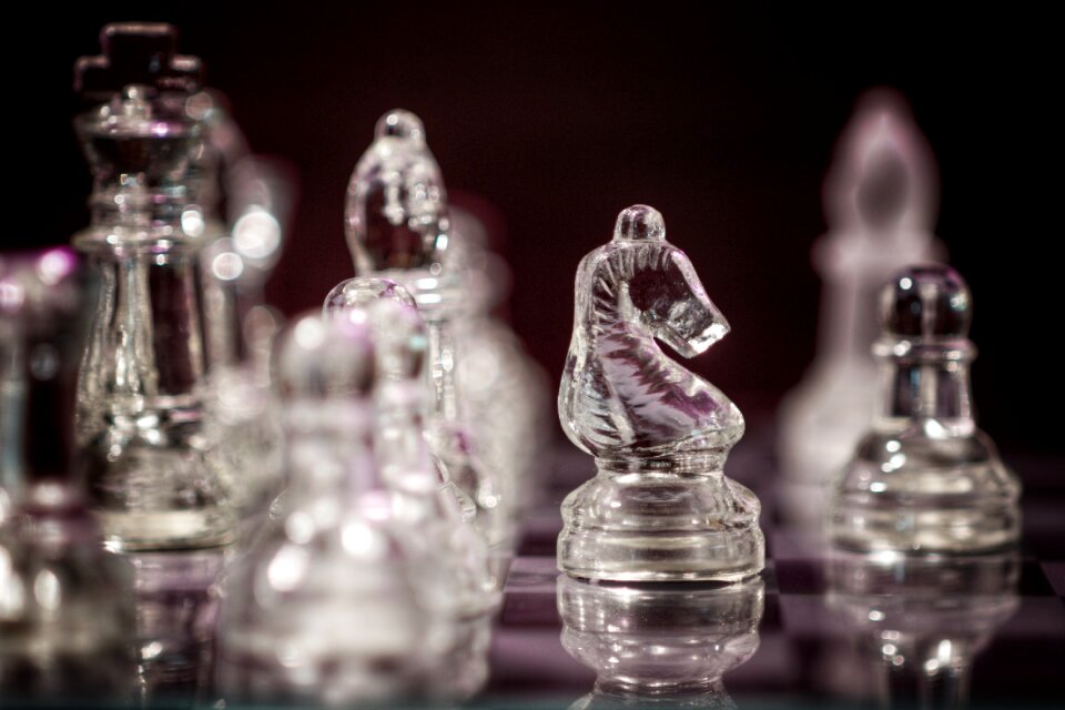 Chess game strategy play photo
