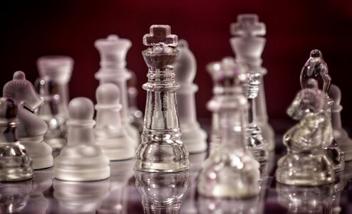 Strategy chess piece play photo