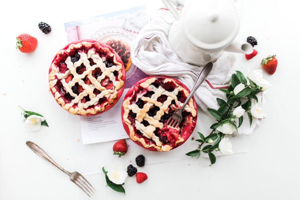 Strawberry pies fruits