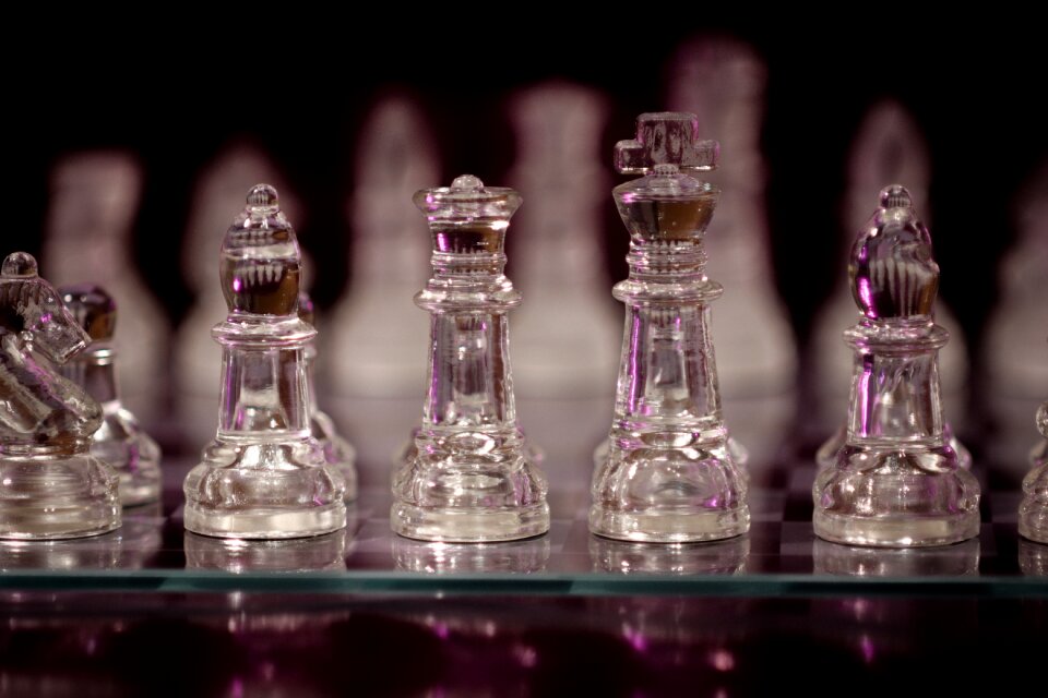 Strategy chess piece play