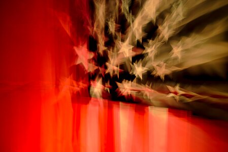 Flag stars blur