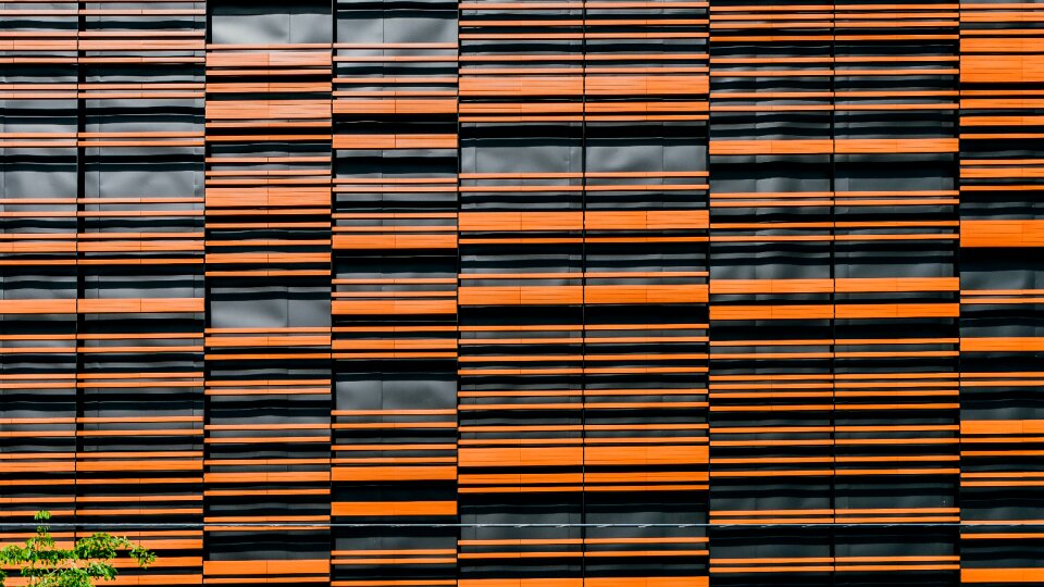 Orange wall pattern photo