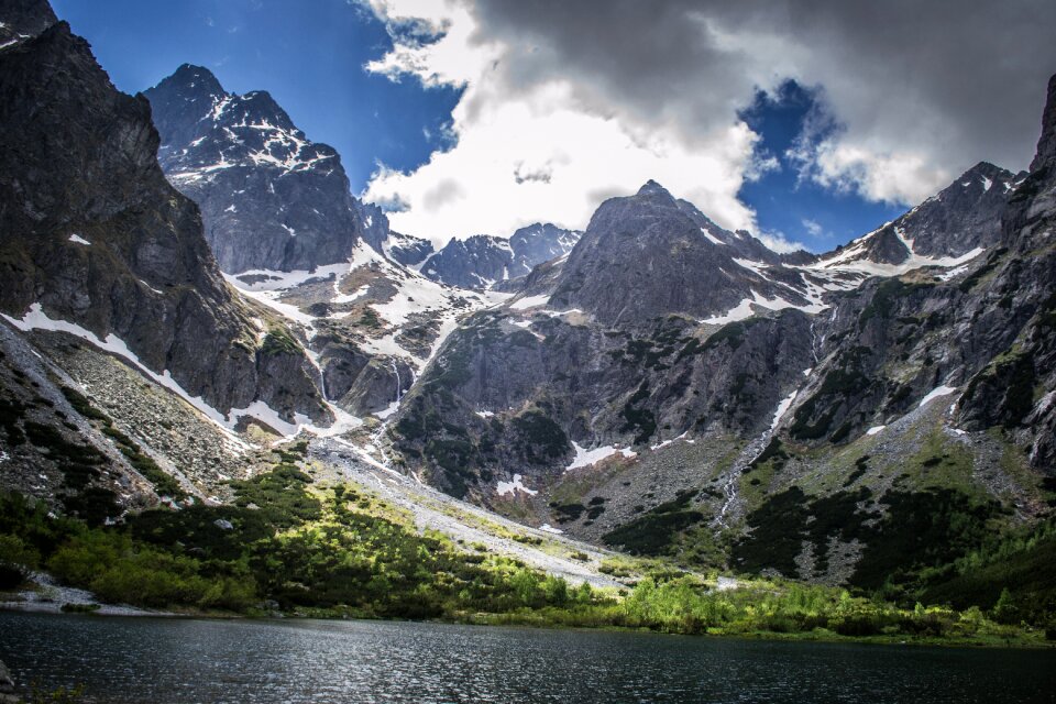 Sky mountain lake tatras
