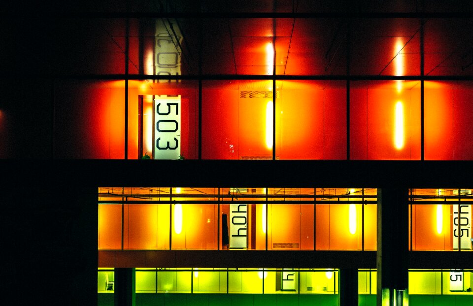 Glass mirror reflection