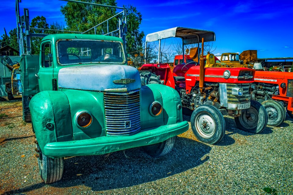 Machine truck vintage