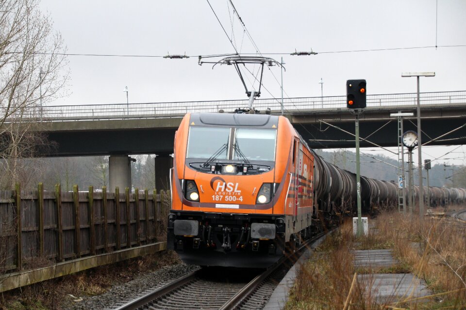 Railway line industry station