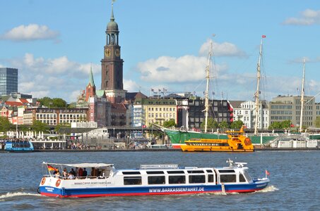 Hanseatic city port of hamburg ship