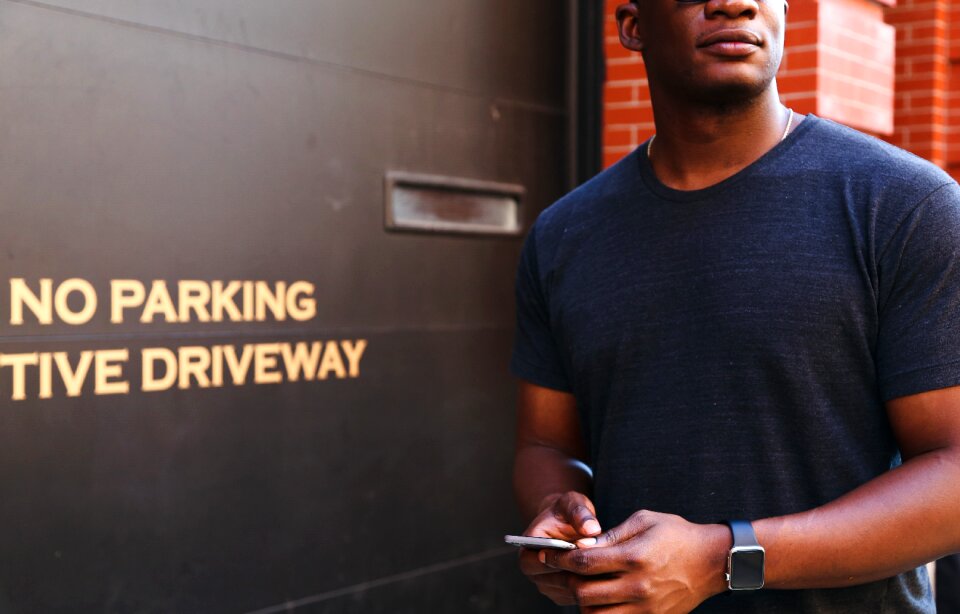 African american hands texting photo