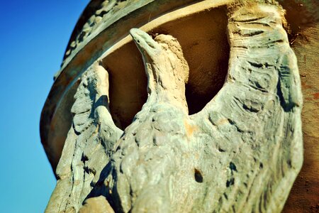 Sculpture figure eagle