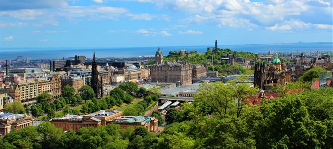 Panoramic image house urban landscape