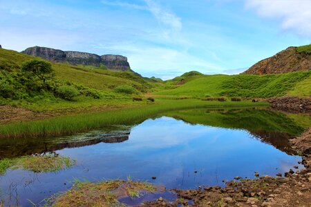 Lake grass mountain