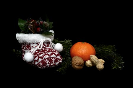 Christmas decoration mandarin photo