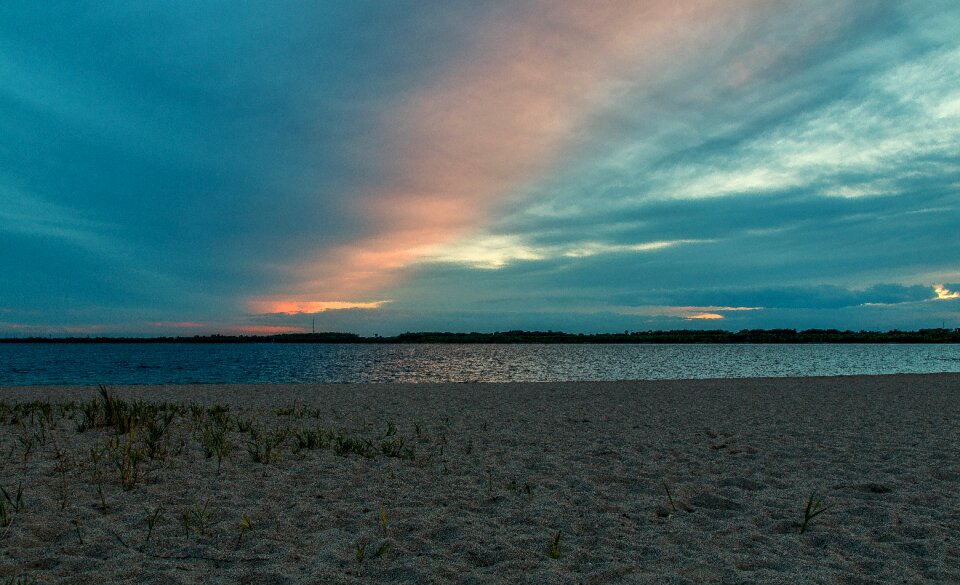Panorama dawn sea
