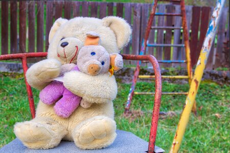 Teddy bear colorful playground