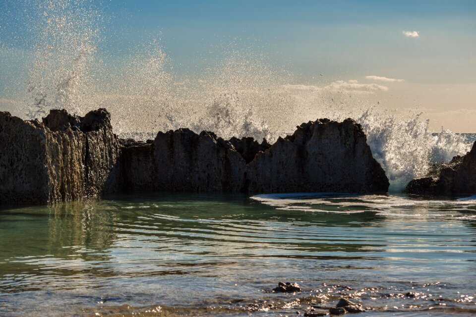 Splash wave landscape