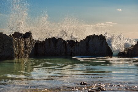 Splash wave landscape