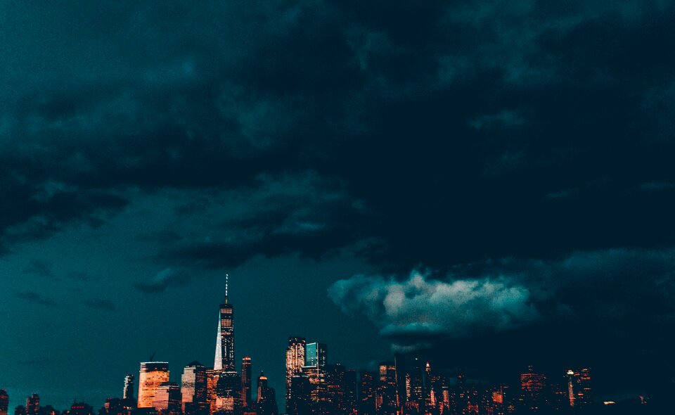 Dark clouds sky