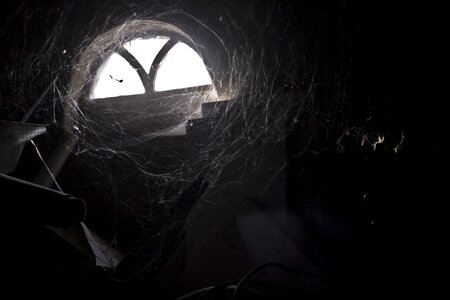 Light old window darkness