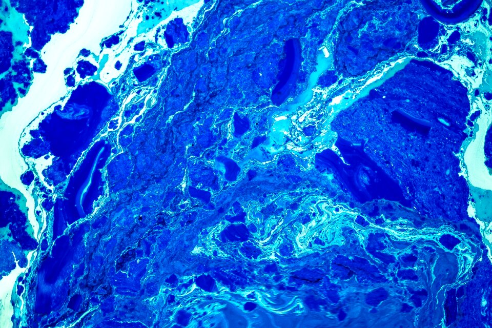 Blue artist blue painting