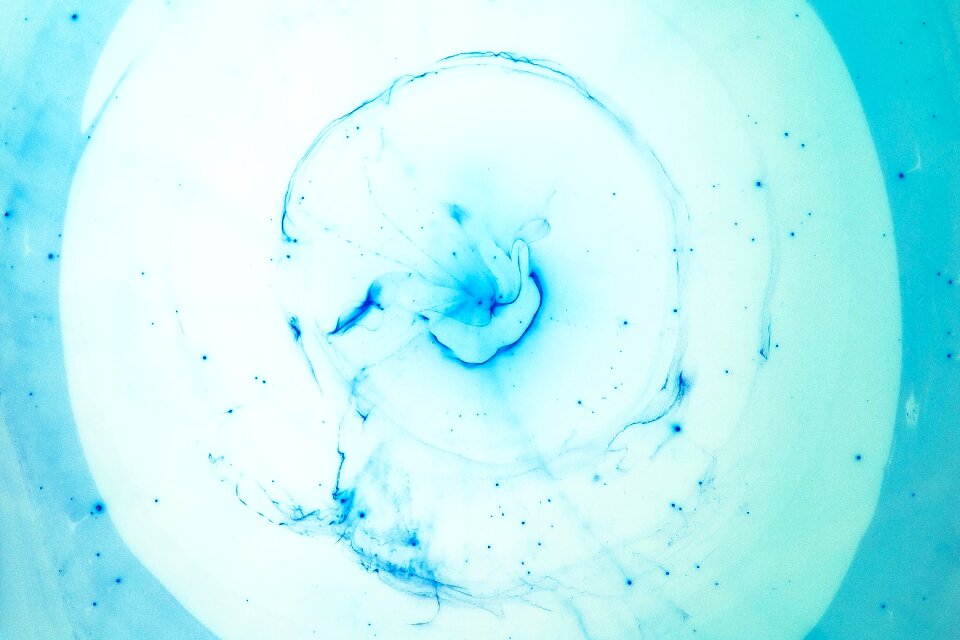 Color blue art