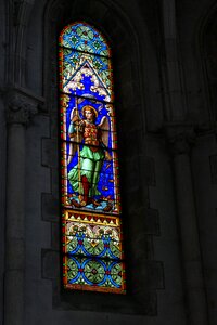 Stained glass angel religion