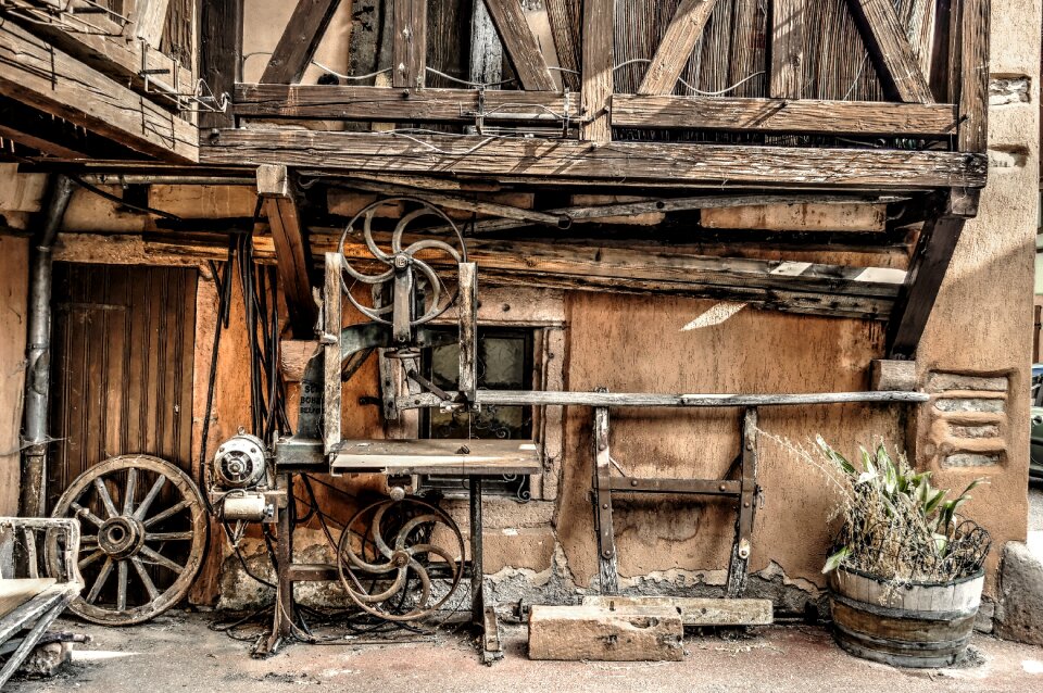 Colmar half-timbered house woodworking