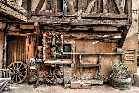 Colmar half-timbered house woodworking