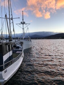 Boats fishing harbour photo