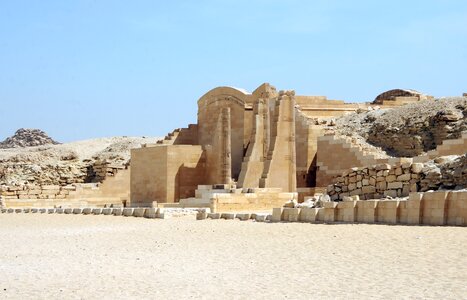 Pyramid of teti desert antique